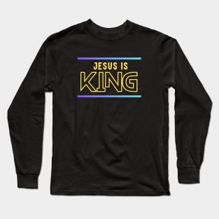 Jesus Is King | Christian Long Sleeve T-Shirt